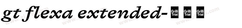 gt flexa extended字体转换
